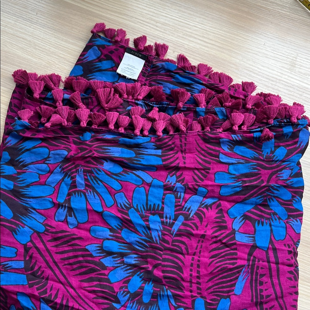 JCREW Infinity Wrap Scarf with Tassels - Picture 6 of 6